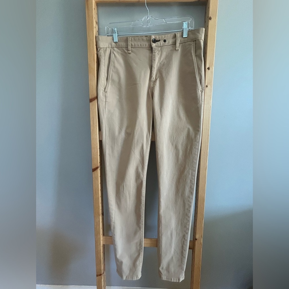 Rag & Bone Tan Chinos Classic Tailored Fit Size 33 Slim Fit